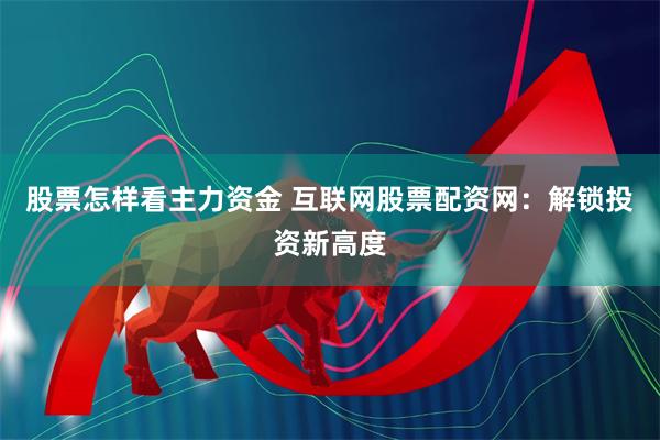 股票怎样看主力资金 互联网股票配资网：解锁投资新高度